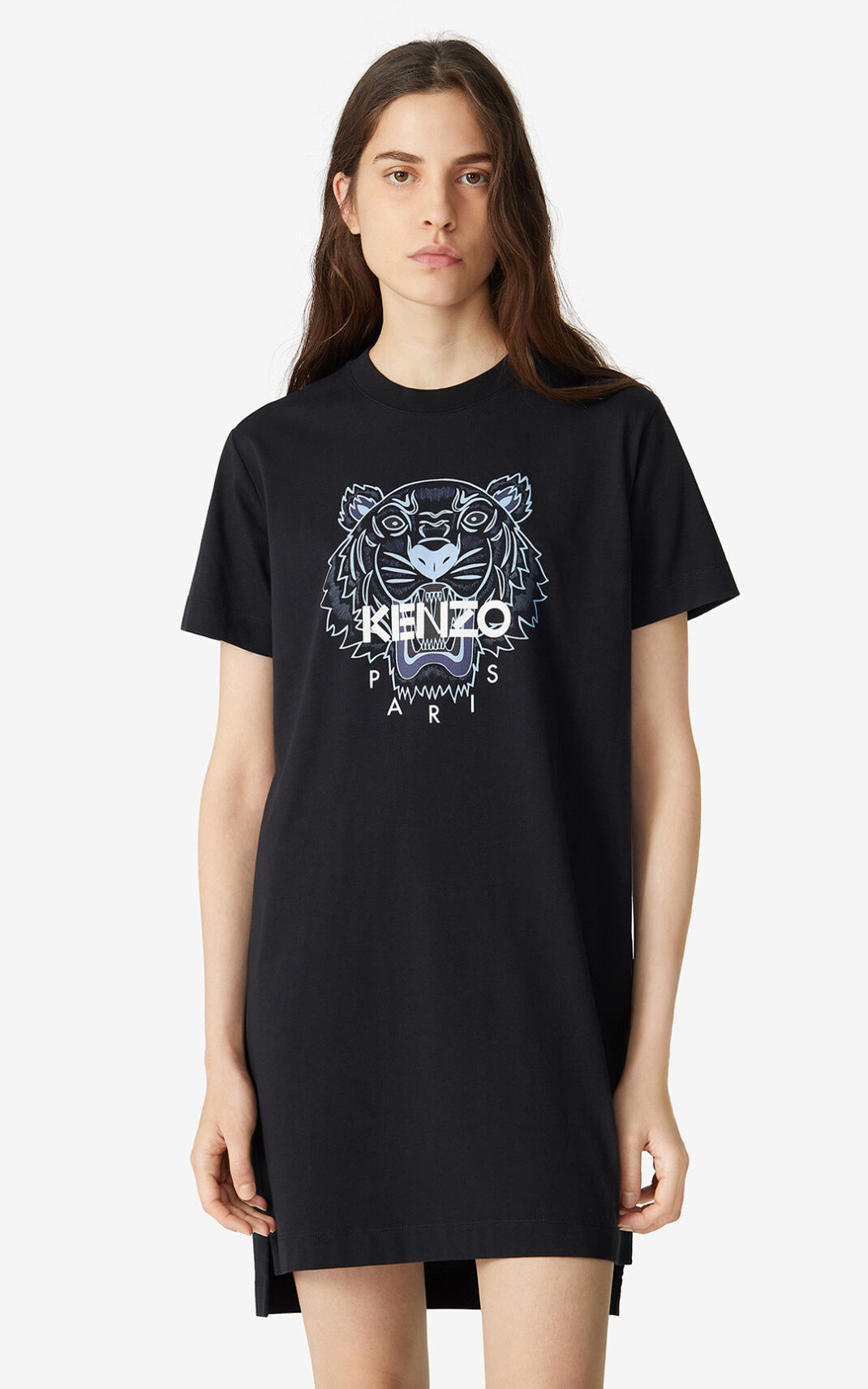 Kenzo Tiger T shirt φορέματα γυναικεια μαυρα | GR258485